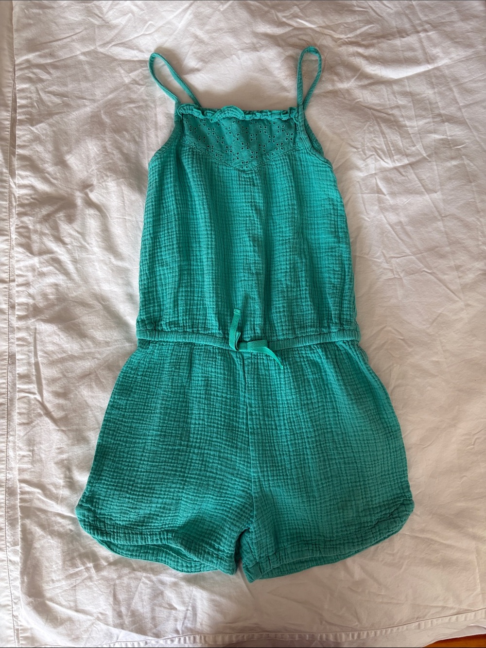 Cat & Jack Teal Gauze Romper